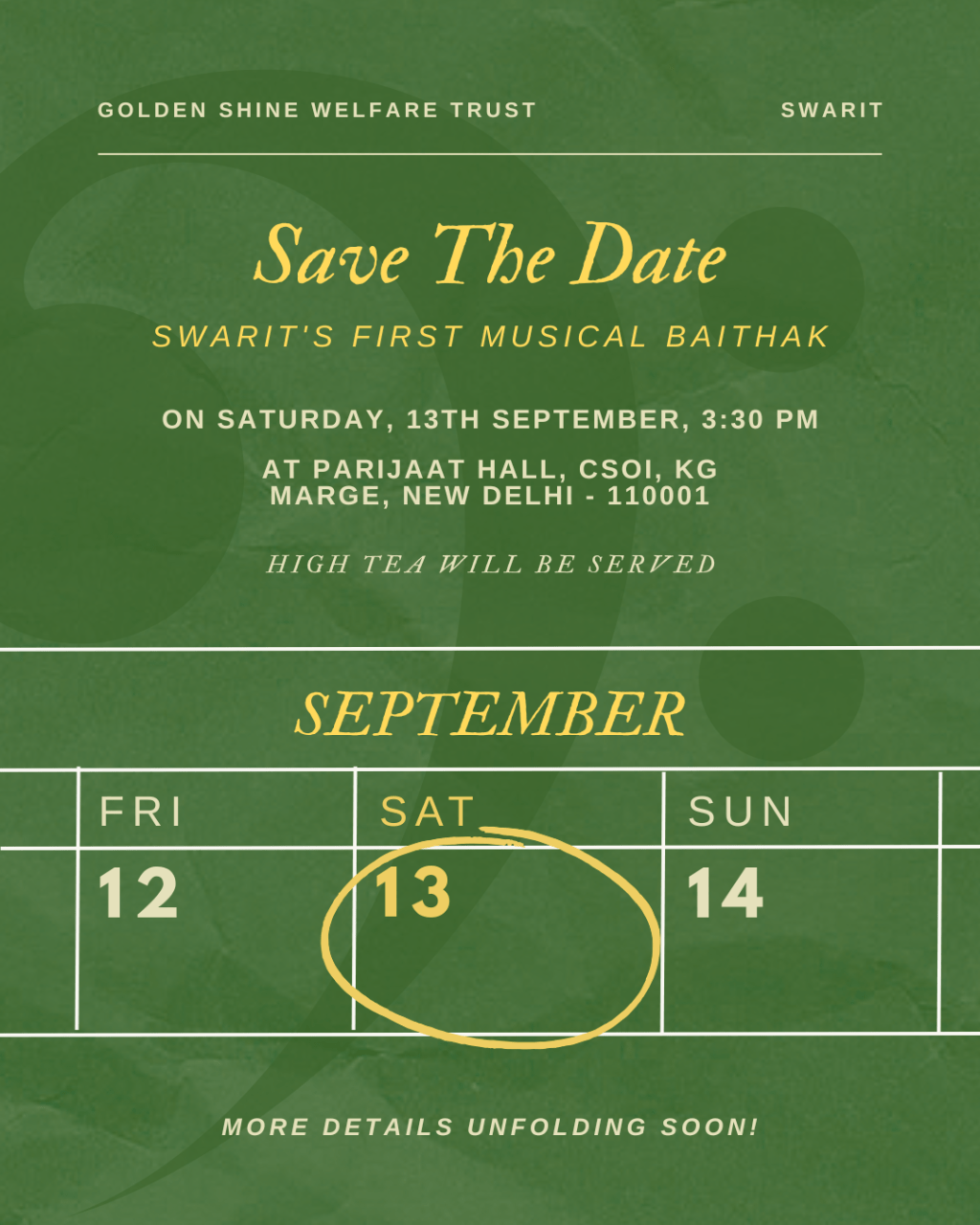 Golden Shine Baithak